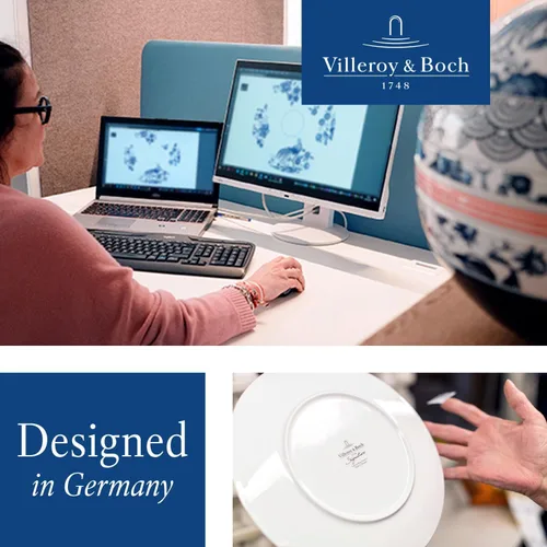 Miniatura 6 de Villeroy & Boch Mariefleur Basic - Plato de ensalada, 8.25 pulgadas, porcelana premium, blanco/multicolor