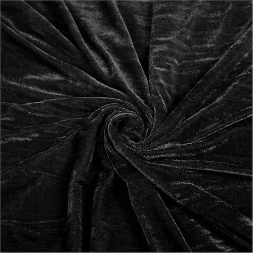 MDS - Paquete de 5 yardas x 60 pulgadas de ancho, tela de terciopelo elástico por yarda para vestidos de boda, costura, tapicería, ropa, disfraces,