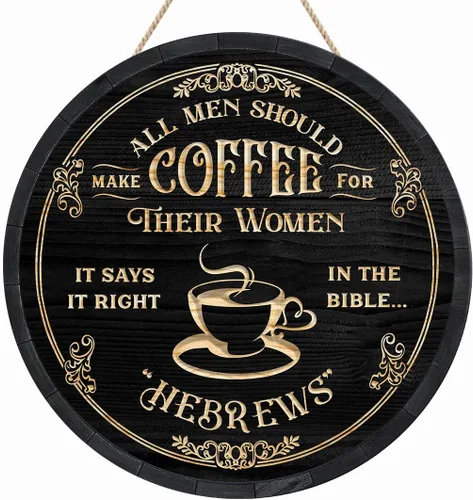 Miniatura 13 de Artsy Woodsy Letrero personalizado de madera para cafetería, placa de pared para decoración de cocina, regalos personalizados para amantes del café