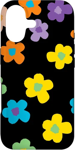 Cute Flower Pattern Multicolor Wildflower Floral Yellow Case for iPhone 17