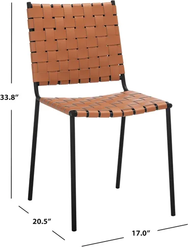 Miniatura 3 de Safavieh Home Collection Wesson - Silla de comedor (2 unidades), color negro