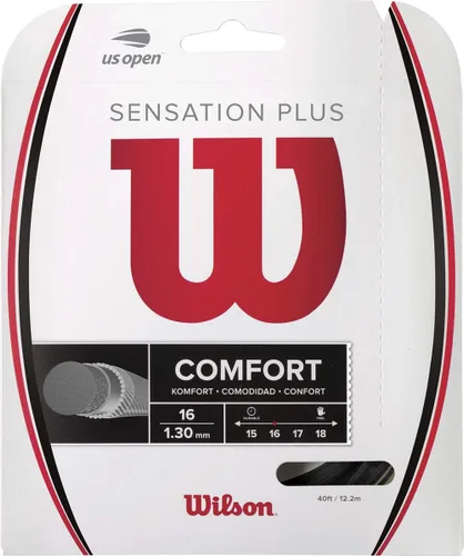 Miniatura 5 de Wilson Sensation - Juego de cuerda para raqueta de tenis y carrete de 200 m Blanco