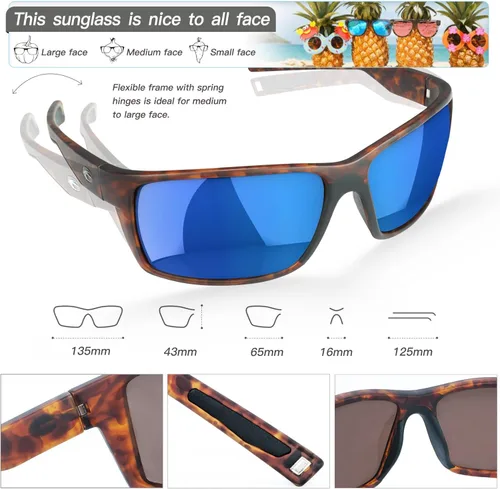 Miniatura 3 de Gafas de sol polarizadas deportivas para hombres y mujeres, para correr, pescar, ciclismo, conducir, exteriores, protección UV