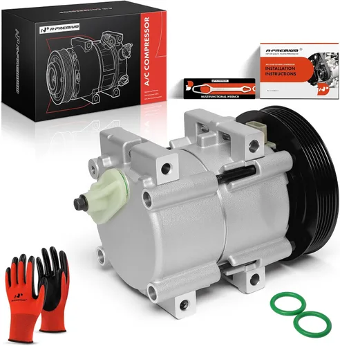 Miniatura 10 de A-Premium Compresor de aire acondicionado con embrague compatible con chasis de autocaravana 4.9L 7.5L 1989, Ford F-150, F-250, F-350, F-53