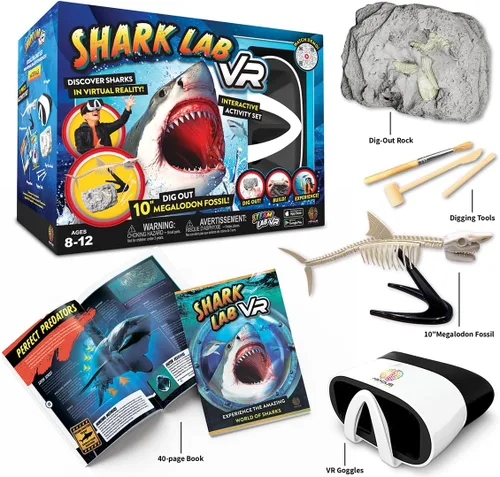 Miniatura 2 de Abacus Brands STEAM Shark Lab VR - Libro VR Interactivo Ilustrado y Conjunto de Actividades de Aprendizaje STEAM - para Edades de 8 Años en Adelante