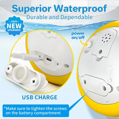 Miniatura 2 de Juguetes de baño para bebés, juguetes de baño con aspersor de ballena iluminada para niños de 1 a 3 años, juguetes de agua de piscina para niños