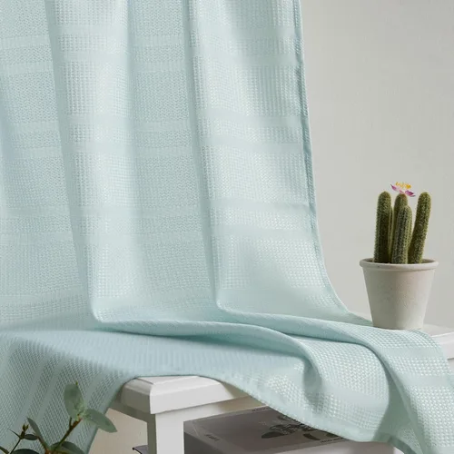 Miniatura 6 de Home Queen Cortinas de baño repelentes al agua para ventana pequeña, cortinas cortas de media ventana, bolsillo para barra de 2 pulgadas, 30