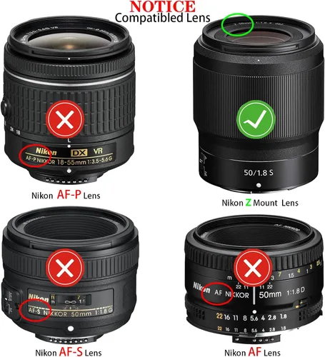 Miniatura 2 de Tapa del cuerpo + tapa de lente trasera compatible con Nikon ZR Z50II Z6III Z7II Z5II Z5II Z50 Z30 Z9 Z8 Z6 II Z7 Z7 II Z5 Z fc Nikon Z montaje