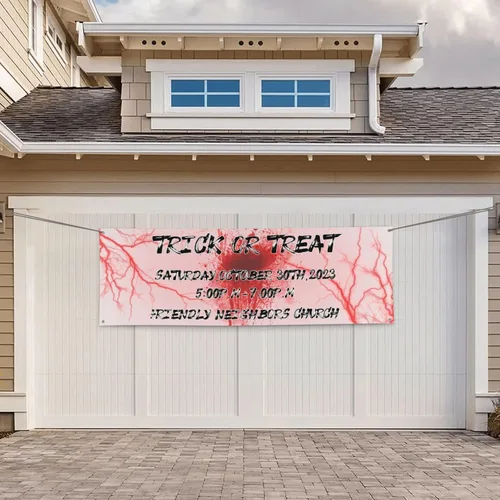 Miniatura 5 de Cartel personalizado de Feliz Halloween para fiesta, añade tu texto en la pancarta, decoraciones de Halloween personalizadas para interiores