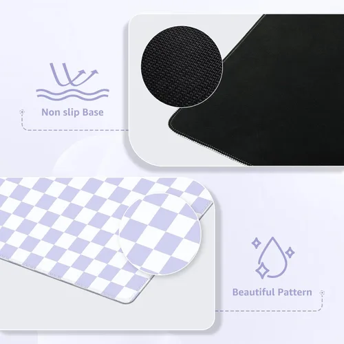 Miniatura 4 de iCasso - Alfombrilla para escritorio, alfombrilla para escritorio para computadora de escritorio, linda alfombrilla de mouse XXL grande, alfombrilla