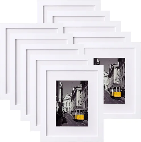 Miniatura 119 de eletecpro - Juego de 10 marcos de fotos de 5 x 7 pulgadas, collage de marcos de fotos para decoración de pared, muestra fotos de 4 x 6