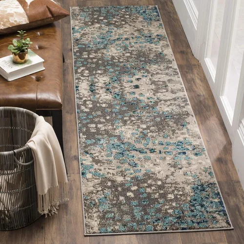 Miniatura 17 de SAFAVIEH colección Monaco MNC225E - Alfombra boho chic con diseño abstracto de acuarela, no suelta pelusa, para sala, habitación, comedor, oficina