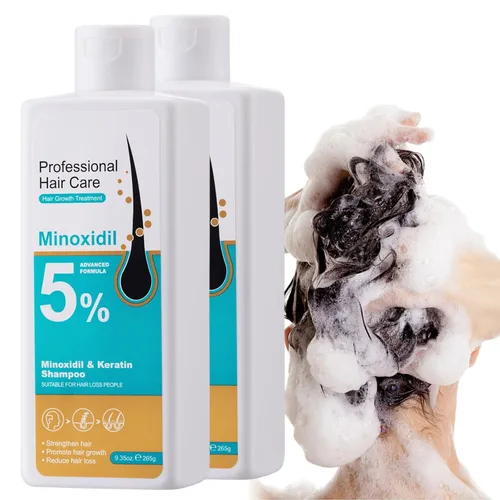 Miniatura 10 de Crema de masaje de cuero cabelludo de minoxidil al 5 % para el crecimiento del cabello, crema de minoxidil profesional, rápido crecimiento y 2 pzas