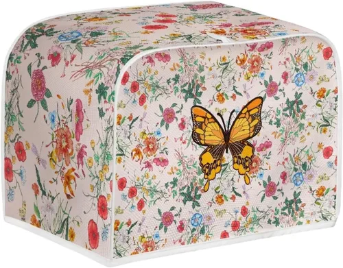 Miniatura 40 de Dolyues Beach Toaster Cover 2 Slice Universal Size Microwave Oven Dustproof Cover Women Gift Small Bread Cover with Portable Handle