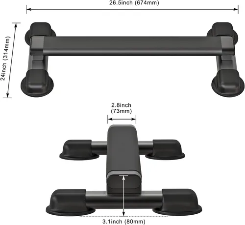 Miniatura 9 de Kipika Versatile Calf Raise Bar - Heavy Duty Steel Standing Calf Raise Machine for Home Gym, Anti-Slip Design - Perfect for Calf Raises, Squats