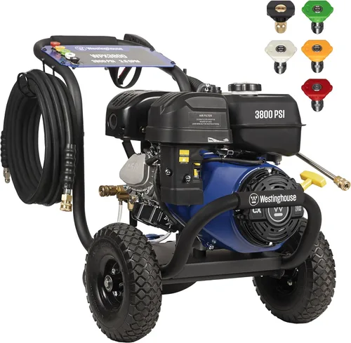 Miniatura 12 de Westinghouse WPX3600 - Lavadora a presión a gas, 3600 PSI y 2.7 GPM máx., tanque de jabón a bordo, pistola de pulverización y varilla, juego de 5