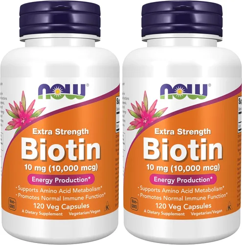 Miniatura 9 de NOW Foods Suplementos, Biotina 1000 mcg, Metabolismo de Aminoácidos*, Producción de Energía*, 100 Cápsulas