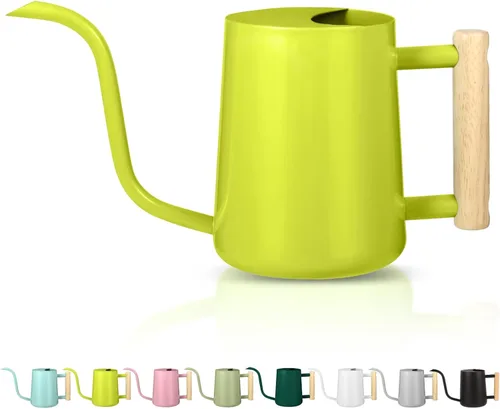 Miniatura 7 de Regadera para plantas de interior, regadera pequeña de acero inoxidable de 35 onzas, regadera decorativa moderna con boquilla larga para plantas