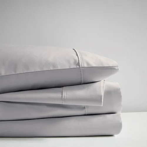 Miniatura 3 de Beautyrest BR - Juego de sábanas de mezcla de algodón refrescante de 600 hilos con bolsillo profundo de 16 pulgadas, para todas las estaciones, Gris