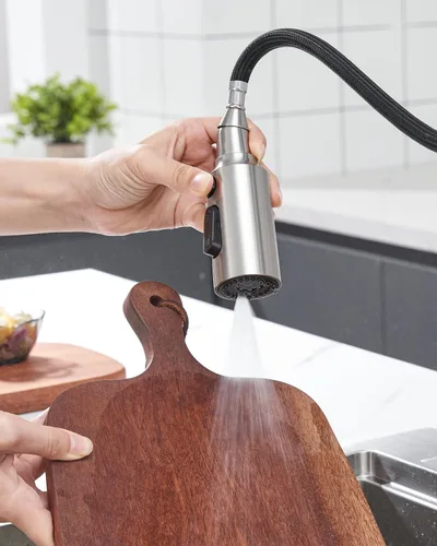 Miniatura 7 de Reemplazo de cabezal rociador de grifo de cocina, reemplazo de cabezal de grifo extraíble con 15 adaptadores, boquilla rociadora de 3 funciones