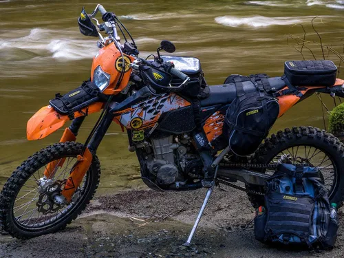 Miniatura 5 de Nelson-Rigg Alforjas deportivas dobles negras para enduro, se adapta a la mayoría de modelos Dual Sport/Enduro KTM Honda, Yamaha y Suzuki
