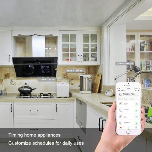 Miniatura 10 de Zigbee - Enchufe inteligente compatible con Alexa, Google Assistant, control de aplicación y voz, requiere ZigBee Hub, UE (16A)