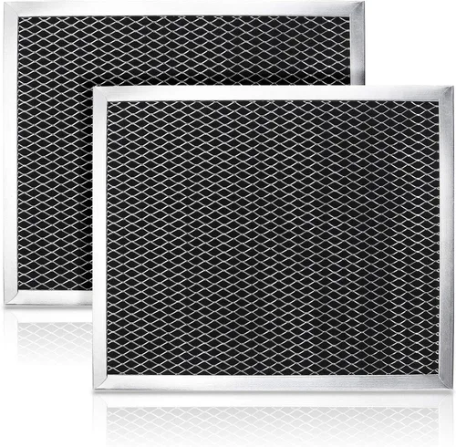97007696 Filtro de campana extractora, filtro de olor a carbón para campana de ventilación (8 3/4 pulgadas x 10 1/2 pulgadas x 3/8 pulgadas),