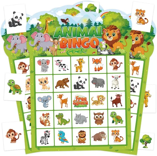 Miniatura 8 de Tarjetas de juego de bingo de cumpleaños para fiesta, 24 jugadores, fiesta de cumpleaños, juegos de bingo para escuela, oficina, familia, grupo