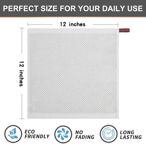 Miniatura 5 de Kitinjoy - Paños de cocina de 100% algodón, 6 paquetes de tejido a cuadros ultra suaves absorbentes para secar platos, toallas de cocina de secado