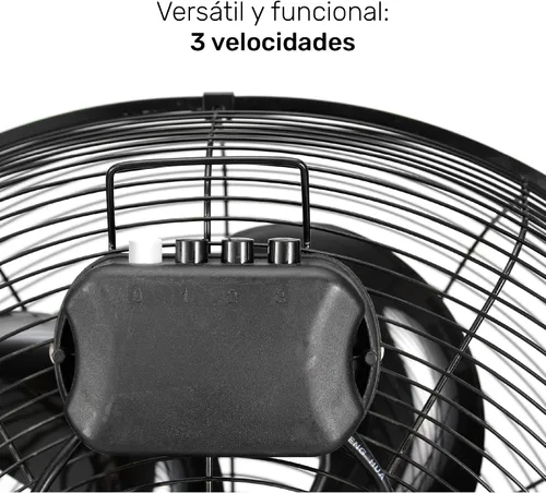 Miniatura 7 de Taurus FLASH - Ventilador industrial de piso de 20 pulgadas, ventilador de parrilla de metal de alta velocidad con cuchillas de plástico