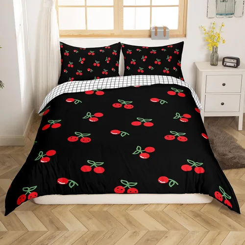 Miniatura 9 de Erosebridal - Juego de funda de colcha plisada para hombre y mujer, juego de cama de satén sedoso con cierre y lazos esquineros, cubrecama