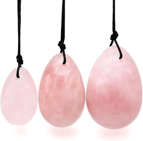 huevo yoni, piedra para masaje natural con propiedades curativas para hacer ejercicio y ejercitar los músculos pélvicos con ejercicios de Kegel, 3