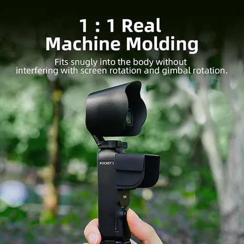 Miniatura 4 de Parasol para lente de cámara DJI OSMO Pocket 3 Lens Protective Cover Guard Parasol Anti-Glare Lens Sun Hood Cap Accesorios