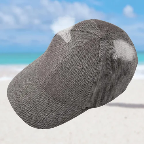 Miniatura 6 de BOTVELA Gorra de béisbol 100% lino para hombre, transpirable, para verano, para papá, ajustable, estructurada, para deportes al aire libre