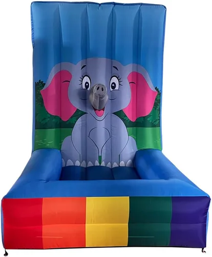 Miniatura 7 de Juego de carnaval inflable 4 en 1, juegos deportivos inflables, juego de aro de baloncesto para juegos escolares, familia,