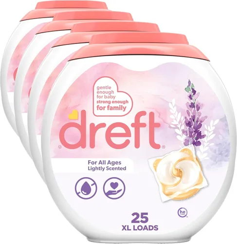 Miniatura 12 de Dreft - Detergente para ropa en cápsulas XL, aroma ligero, lavanda, 18