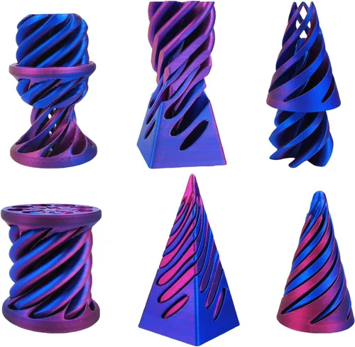 Miniatura 17 de Escultura Imposible Pirámide Pase 3D Impresa, Juguete para Ansiedad de Cono, Imposible Cilindro Alivio de Ansiedad, Imposible Pase Mágico