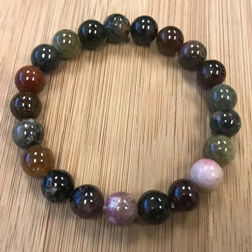 Miniatura 523 de Gem Avenue Handmade Round Bead Stretch Bracelet Unisex Natural Stone Beaded Jewelry for Men & Women, Elastic Wristband for Daily Wear