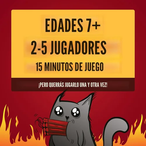 Miniatura 7 de Exploding Kittens Edición original – 2 – 5 jugadores – A partir de 7 años – 15 minutos para jugar – Juego de cartas de alto riesgo – Juego