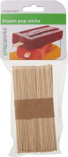 Miniatura 2 de Progressive International Prepworks by Progressive - Palillos para congelador de madera, 50 unidades, naturales