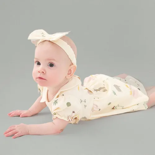Miniatura 9 de pureborn Vestido de bebé niña 0-24 meses