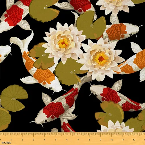 Miniatura 28 de Feelyou The Yard - Tela de flores Groovy de 1 yarda para niños de los años 70, diseño de flores hippie Groovy, tela bohemia para tapicería