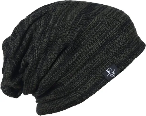 Miniatura 32 de FORBUSITE - Gorro holgado de punto para hombre, de gran tamaño, para verano e invierno B08