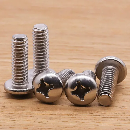 Miniatura 4 de Tornillo de máquina de cabeza cilíndrica #2-56 x 1/4", ranurado Phillips, acero inoxidable 304 18-8, acabado brillante, rosca completamente