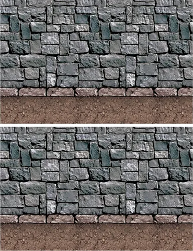 Miniatura 9 de Beistle Telones de fondo espeluznantes de árboles del bosque, 2 cubiertas de pared de plástico impresas con silueta de árbol desnudo para Halloween