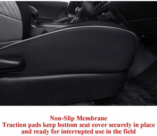 Miniatura 2 de EKR Ranger Fundas de asiento personalizadas para Ford Ranger SuperCrew XL/XLT/Lariat 2019 2020 2021 2022 2023 - Juego completo de fundas de asiento