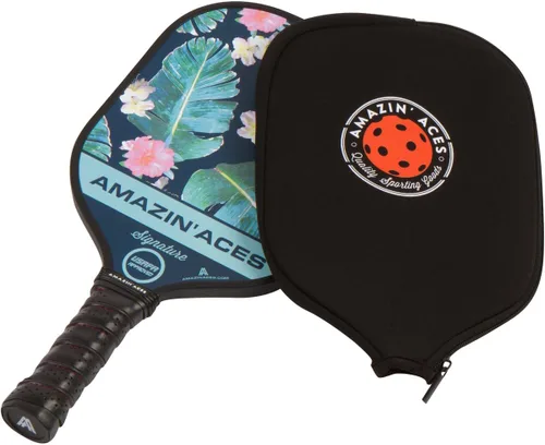 Miniatura 6 de Amazin' Aces Juego de paletas de pickleball de grafito, individuales, 2 o 4 palas, núcleo de polímero de panal con cómodo agarre acolchado