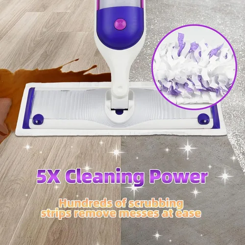 Miniatura 4 de Paquete de 12 almohadillas desechables para mopa PowerMop de varias superficies, repuestos de almohadillas de trapeador para limpieza de suelos