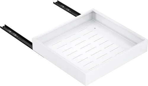 Organizador de Gabinete Extraíble, 21" de Profundidad, 20" de Ancho, Cajones Deslizables de Extensión Completa y Servicio Pesado Fijados con Blanco
