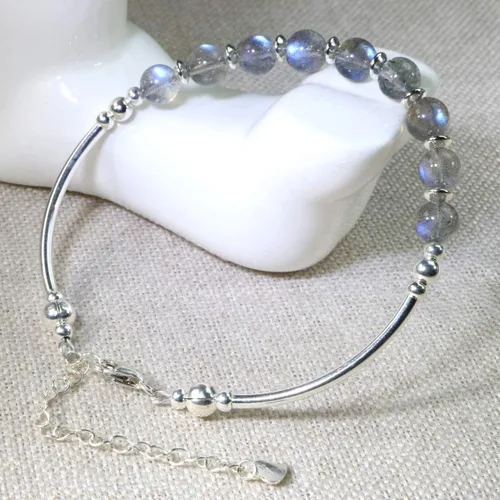 Miniatura 2 de Jan&Dee Manual Original Labradorite Moonstone Crystal Bracelet